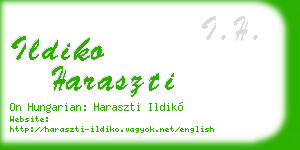 ildiko haraszti business card